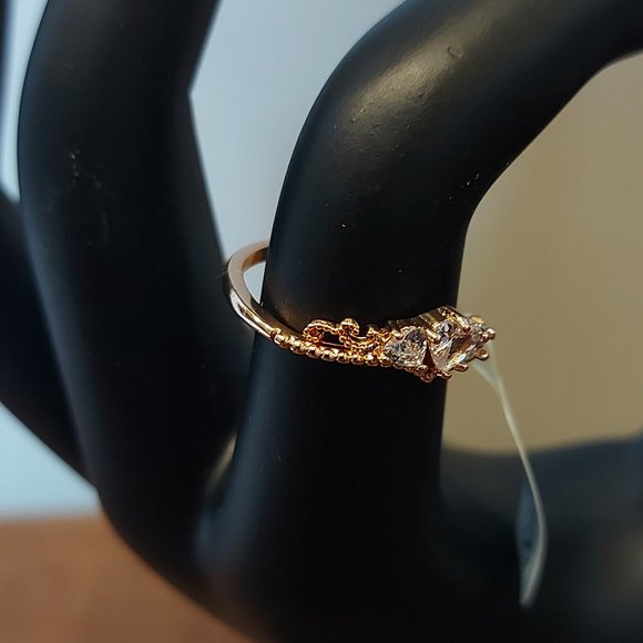 Charmed Aroma Gold Toned Princess Crown Ring - Picture 2 of 5